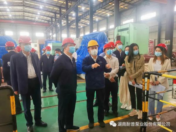 长沙经开区党工委书记付旭明一行莅临耐普泵业走访调研 聚焦市场开拓与高质量发展